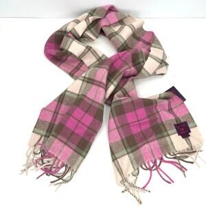 Phenix cashmere women’s plaid shawl scarf